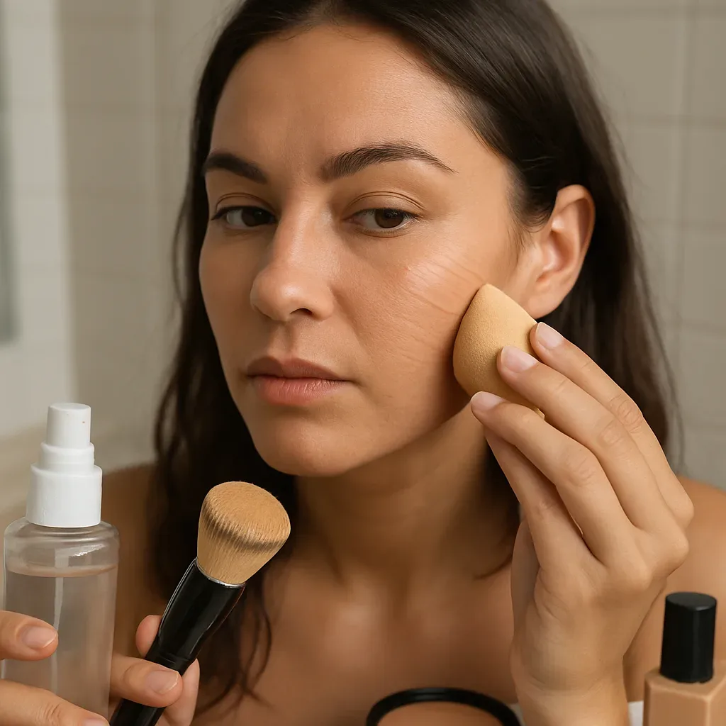How to Fix Streaky Foundation From a Brush